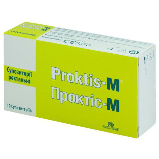 Проктіс-М (Proktis-M) супозиторії ректальні 2г №10